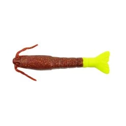 Berkley Gulp Shrimp -go fishing Berkley Gulp Shrimp Root Beer Gold Chartreuse