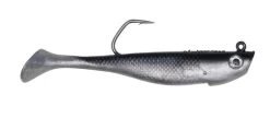Hogy 5.5″ Protail Paddle Tail 2oz -go fishing BlackSilver 1