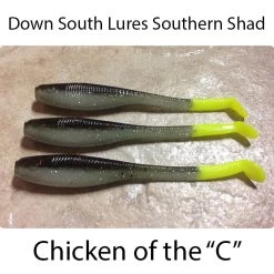 Down South Southern Shad Lures -go fishing Down South Lures Southern Shad Chicken Of The C