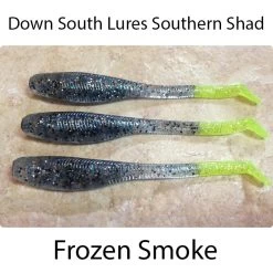Down South Southern Shad Lures -go fishing Down South Lures Southern Shad Frozen Smoke