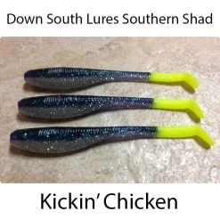 Down South Southern Shad Lures -go fishing Down South Lures Southern Shad Kickin Chicken