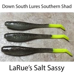 Down South Southern Shad Lures -go fishing Down South Lures Southern Shad Larues Salt Sassy