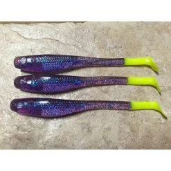 Down South Super Model Lures -go fishing Down South Lures Super Model Plum Chartreuse