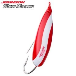 Johnson Silver Minnow -go fishing Johnson Silver Minnow Red and White