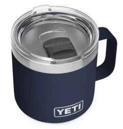 Yeti Rambler 10oz Mug -go fishing Navy 2