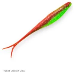 Zman Scented Jerk Shadz 5″ -go fishing NuclearChickenGlow