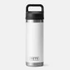 Yeti Rambler 18oz Bottle W/Chug Cap -go fishing White 4
